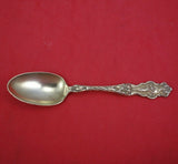 Irian by Wallace Sterling Silver Demitasse Spoon Gold Washed 4 1/4" Antique