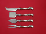 Waltz of Spring by Wallace Sterling Silver Cheese Serving Set 4pc HHWS Custom
