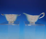 Reed & Barton Sterling Silver Sugar & Creamer Set #X80  MidCentury Modern #4155