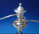 English Georgian Silver on Copper Candelabra Pair 15" x 15" (#5946)