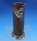 Applied Metals by Gorham Sterling Silver Desk Item Pen Holder Crabs #W37 (#8436)