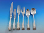 King by Kirk Stieff Sterling Silver Flatware Set Service 61 Pieces Shell Motif