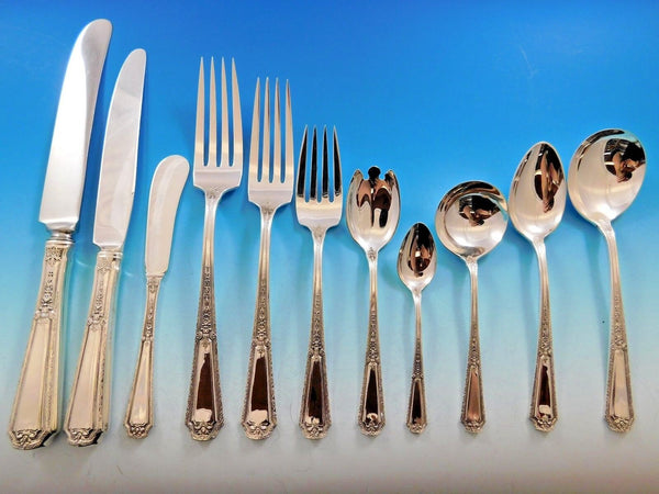 Louis XIV by Towle Sterling Silver Flatware Set for 12 Service Dinner 143 Pieces