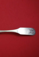 Coin Silver by Unknown Serving Spoon with Sheaf of Wheat 9" Silverware