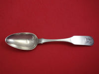 Coin Silver by Unknown Serving Spoon with Sheaf of Wheat 9" Silverware