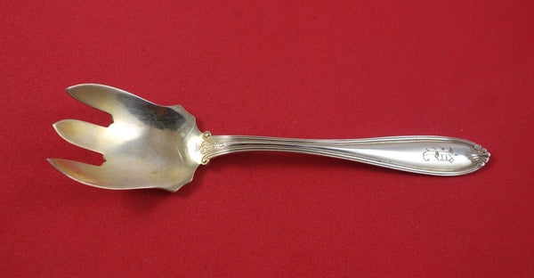 Margaret Old by International Sterling Silver Ice Cream Fork Gold Washed Orig 5"