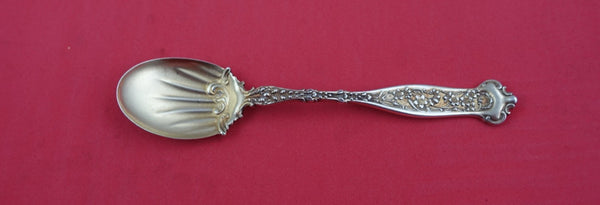 Dresden by Whiting Sterling Silver Ice Crean Spoon vermeil fluted 5 3/4"