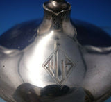 Black Starr Frost Sterling Silver Bud Vase Chrysanthemum Leaves #7384 (#5709)