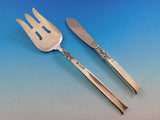 Silver Rose by Oneida Sterling Silver Flatware Set for 12 Service 80 Pieces