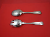 Old Danish by Georg Jensen Sterling Silver Salad Serving Set large 10 1/4"