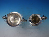 Lily of the Valley by Wood and Hughes Sterling Silver Sugar Creamer Set (#5331)