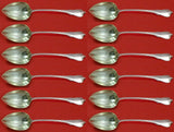 Grand Colonial Wallace Sterling Grapefruit Spoon Custom Set 12 pc Fluted 6"