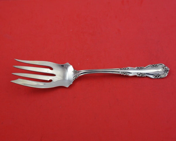 Wild Rose Old by International Sterling Silver Cold Meat Fork 8 1/2" Serving