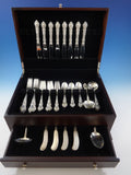 Meadow Rose by Wallace Sterling Silver Flatware Set Service 50 Pieces