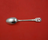 Norman Hammered by Shreve Sterling Silver Coffee Spoon Pierced Mono "G" 5 1/2"