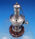 French Sterling Silver Cigar Lighter w/ Marble Base 5 1/4" x 2 1/4" (#8128)