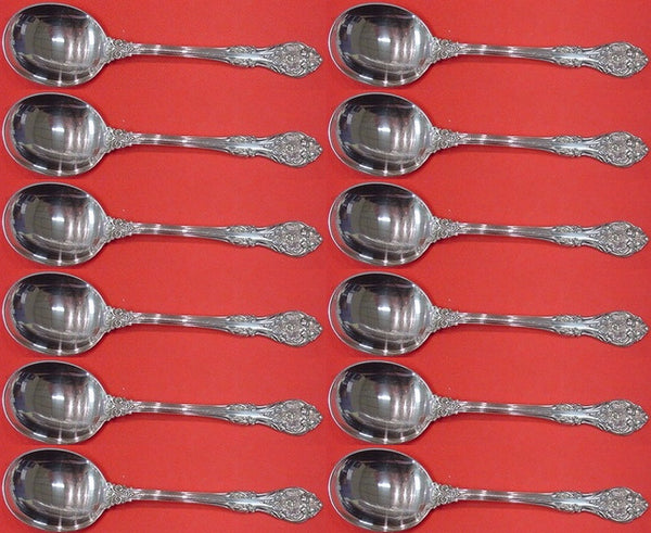 King Edward by Gorham Sterling Silver Cream Soup Spoon Set 12 pieces 6 1/4"