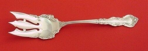 Warwick by International Sterling Salad Serving Fork 3-Tine Fancy 8 1/4"