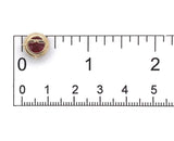 14k Yellow Gold 8.85 Carat TW Rhodolite Genuine Garnet Stud Earrings (#J7381)