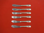 Colonial Theme by Lunt Sterling Silver Trout Knife Set 6pc HHWS Custom Made