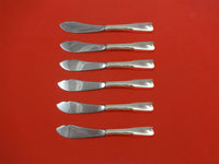 Colonial Theme by Lunt Sterling Silver Trout Knife Set 6pc HHWS Custom Made