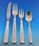Lotus by Sorensen Danish Sterling silver Flatware Set 8 Service 40 pieces