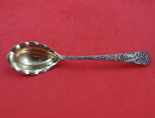 Antique Engraved by Tiffany and Co Sterling Silver Sugar Spoon GW 6 1/4"