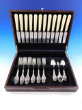 Medallion by John Polhamus / Shiebler Sterling Silver Flatware Set 48 pcs Mary
