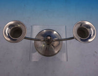 Richard Dimes Sterling Silver Candelabra 2-Light Mid-Century Modern #115 (#3994)