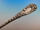 Chrysanthemum by Durgin Sterling Silver Berry Serving Spoon GW Narrow 8 7/8"