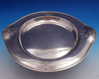 Lebolt Sterling Silver Hors D' Oeuvres Platter w/Bright-Cut Flowers #926 (#8186)