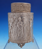 Neresheimer and Sohne .800 German Silver Tea Caddy Hanau Figural Scenes (#8521)