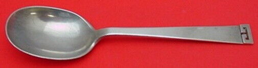Chinese Key by Allan Adler Sterling Silver Serving Spoon 7 3/4" Modernism