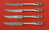 Silver Iris by International Sterling Silver Steak Knife Set 4pc HHWS Custom