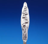 Lily of the Valley by Whiting Sterling Silver Nail File Flat Handle WS 7" #7667