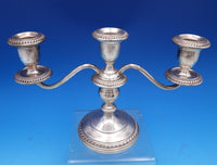 English Gadroon by Gorham Sterling Silver Candelabra 3-Light #668 (#8075)