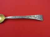 Lap Over Edge Acid Etched by Tiffany & Co Sterling Ice Cream Fork geranium 5 3/4