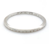 18k White Gold Wedding Band Ring Dated 1929 Size 9.25 Jewelry (#J7280)