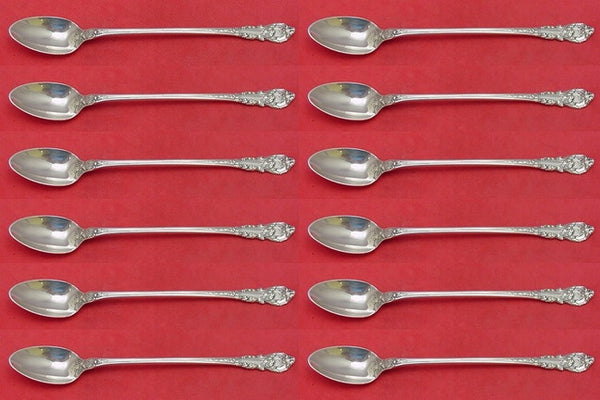 Sir Christopher by Wallace Sterling Silver Iced Tea Spoon Set 12 pieces 7 1/2"