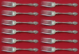 Violet by Wallace Sterling Salad Fork Set 12 pieces 6 1/4"