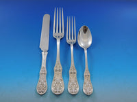 Saratoga by Tiffany Sterling Silver Flatware Set Service 88 Pieces Fitted Chest