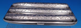 Japanese .950 Silver Cigar Case Bright-Cut 5 5/8" x 3 1/4" x 7/8" (#8310)