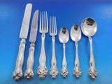 Wedding Rose by Watson Sterling Silver Flatware Set for 12 Service 75 pcs Dinner