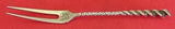 Square Twist #5 by Whiting Sterling Silver Strawberry Fork 2-Tine 4 1/2"