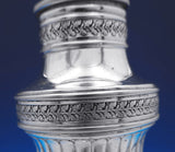 Pampaloni .800 Silver Salt Pepper Shaker Set 2pc Massive w/Acorns Leaves (#8910)
