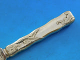 Lap Over Edge Acid Etched by Tiffany Sterling Dessert Knife Vermeil Fan Shells