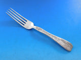 Lap Over Acid Etched by Tiffany Sterling Silver Regular Fork Grape Leaves 7 1/4"