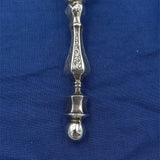 Sterling Tussie Mussie with Hand Engraved Leaves and Scrollwork (#J7462)