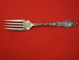 Irian by Wallace Sterling Silver Salad Fork Gold Washed Dated 1902 6 1/2"
