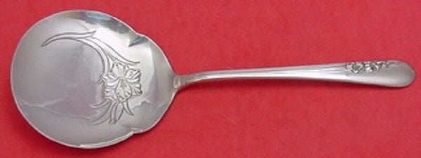 Blossom Time by International Sterling Silver Tomato Server w/ Flower in Bowl 8"